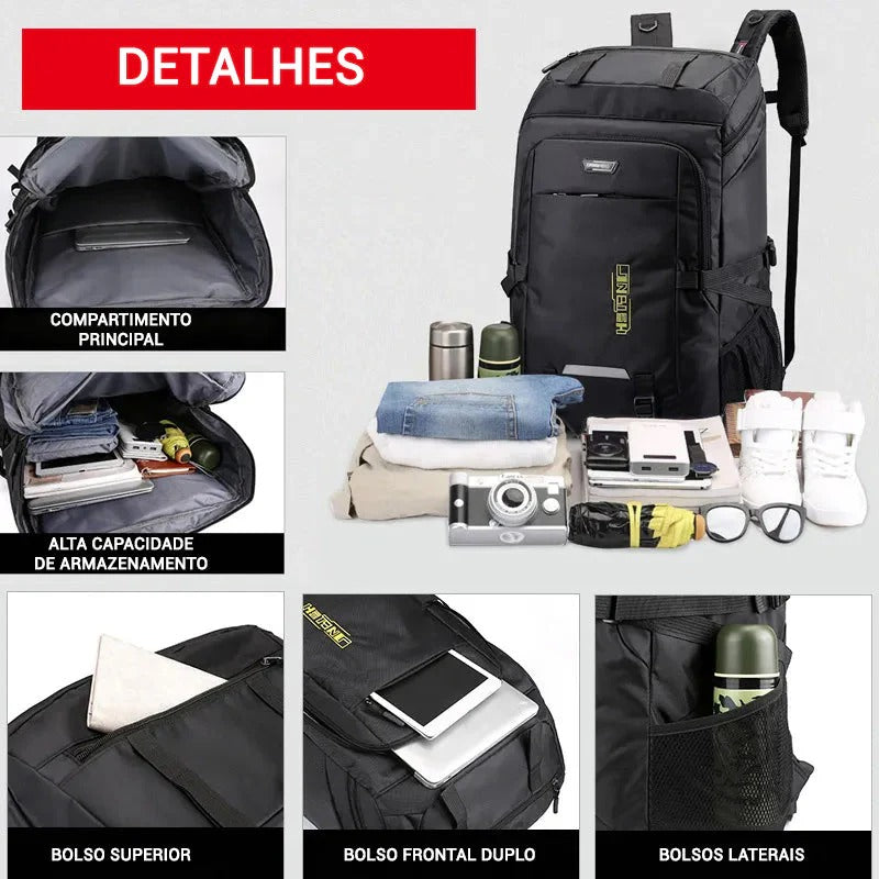 Mochila Impermeável Camping 60L