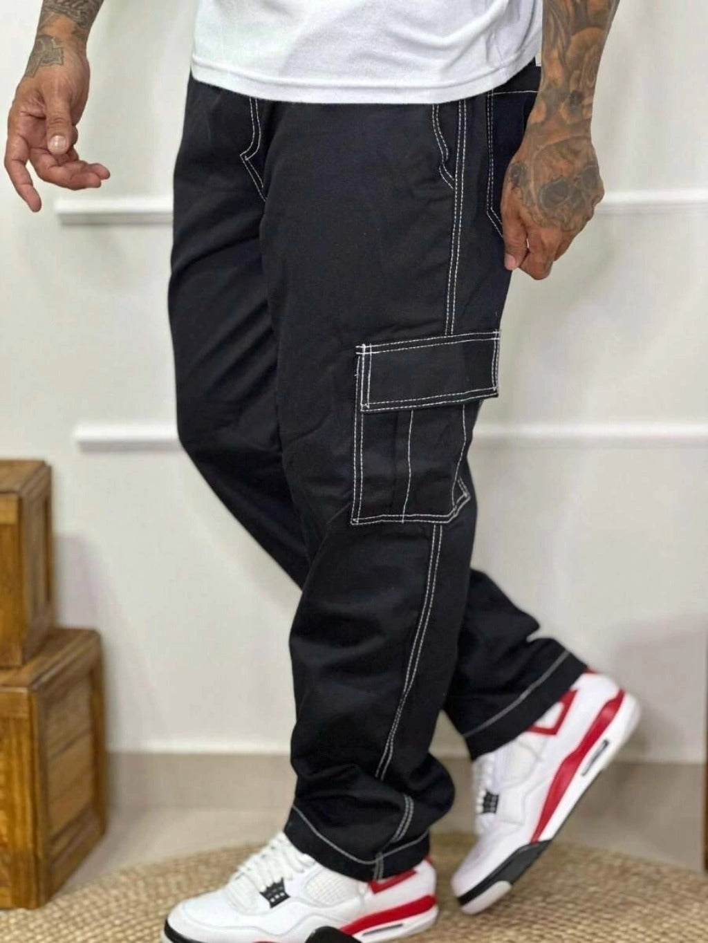 Calça Cargo Masculina - Streetwear
