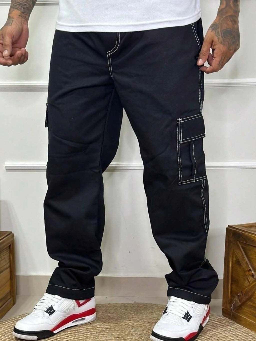 Calça Cargo Masculina - Streetwear