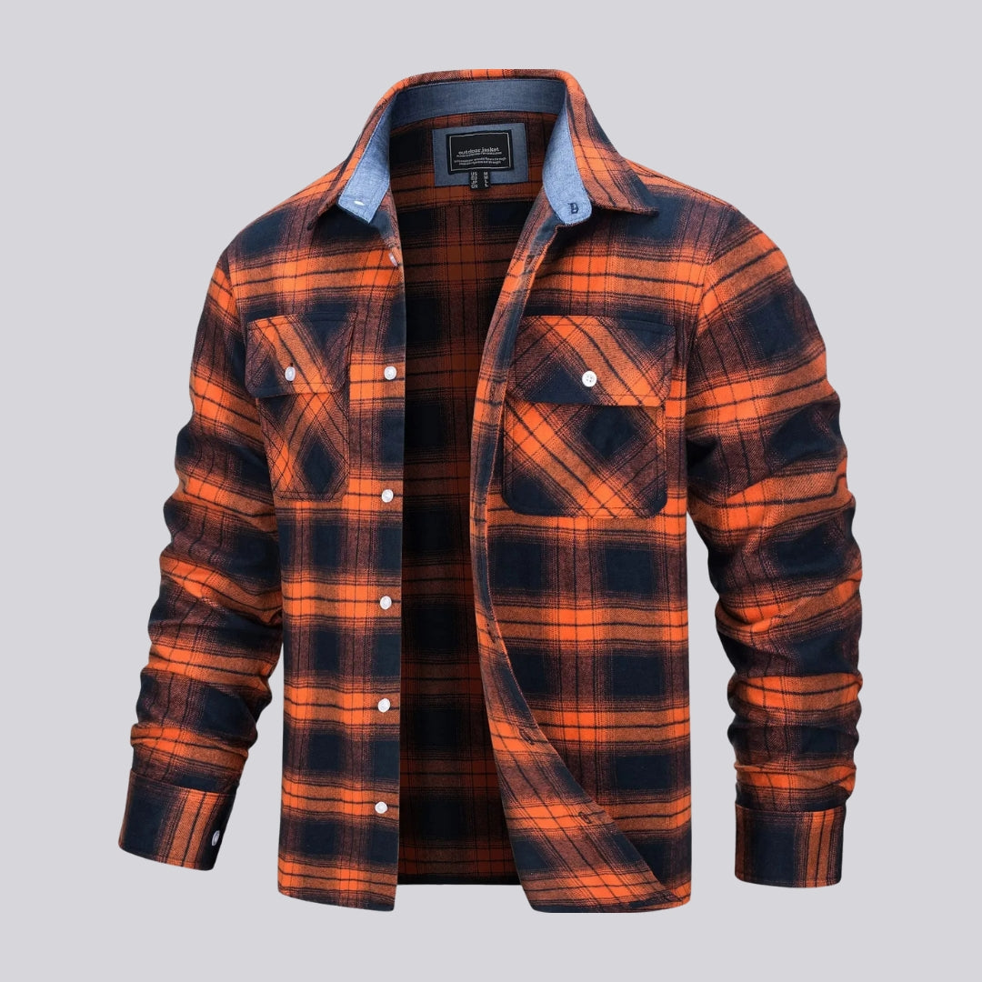 Camisa Xadrez Masculina Estilo Lenhador Inverno