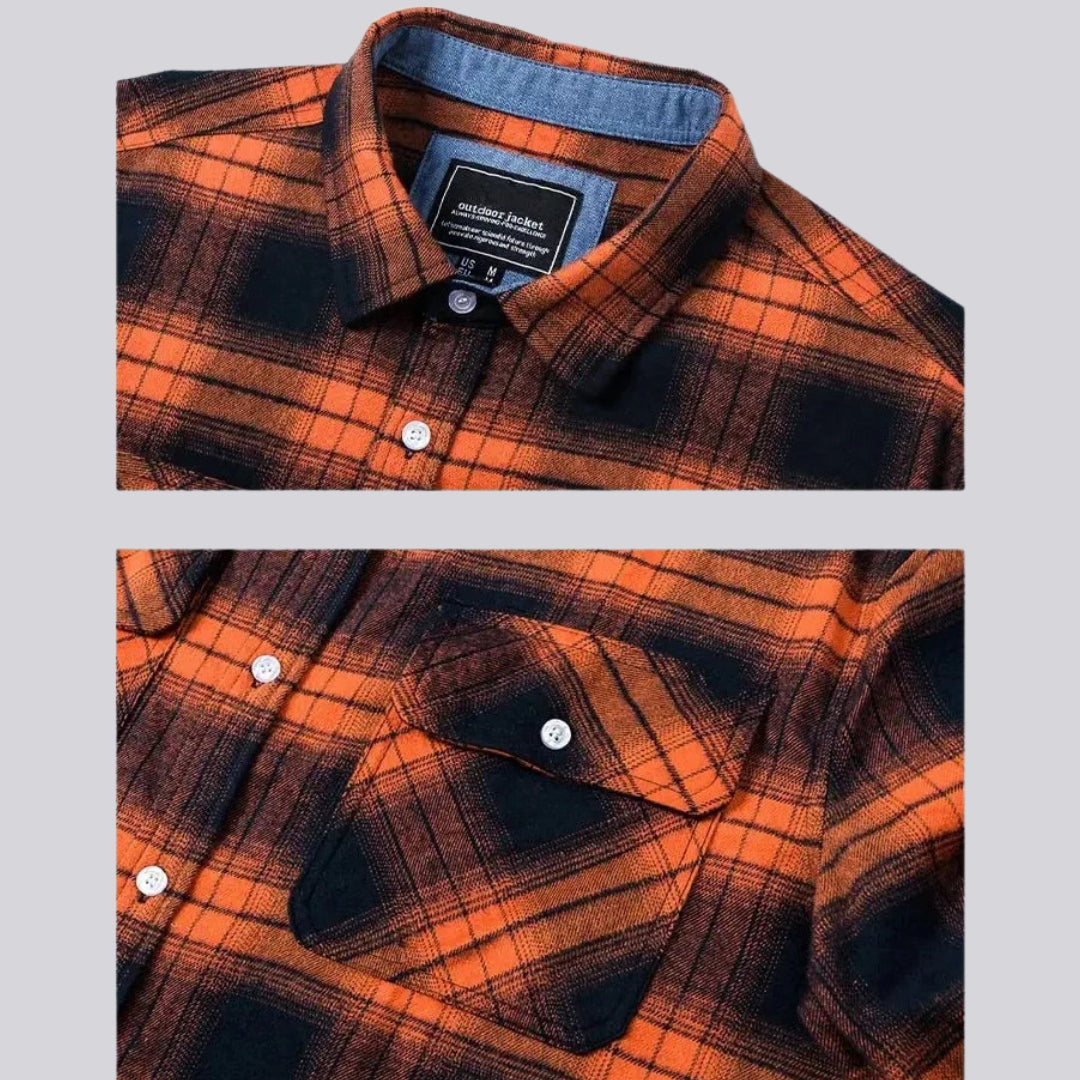 Camisa Xadrez Masculina Estilo Lenhador Inverno
