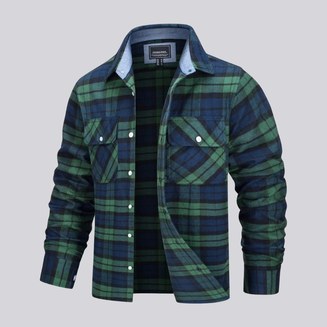 Camisa Xadrez Masculina Estilo Lenhador Inverno