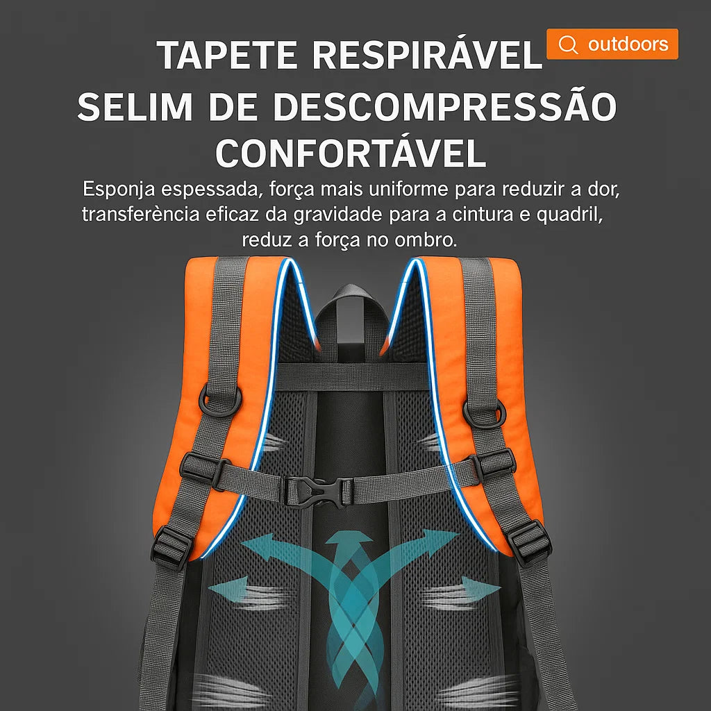 Mochila Impermeável Trilha Leve Resistente 40L