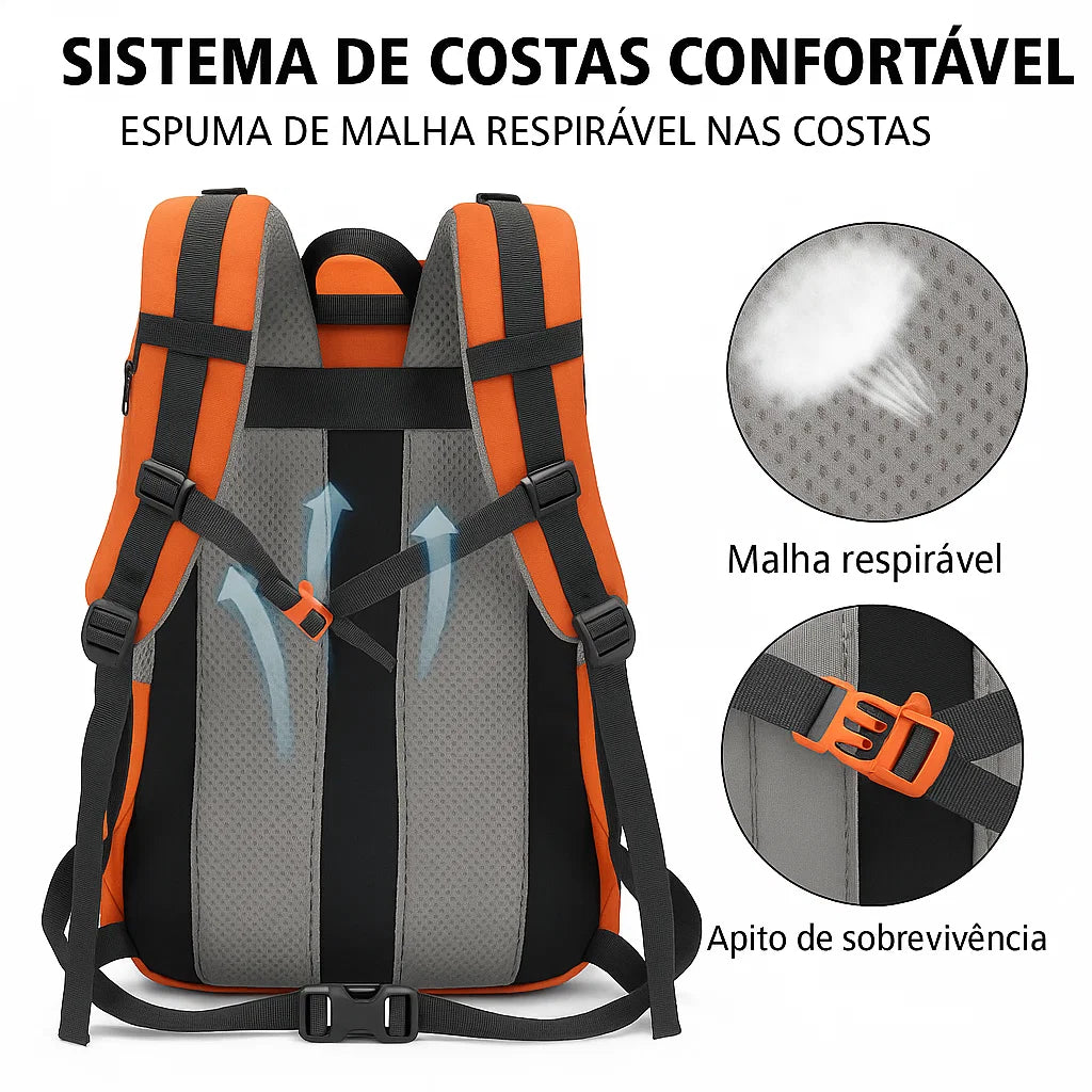 Mochila para Hiking Outdoor 40L Impermeável Vazari